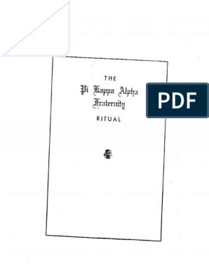 Thomas Dixon. . Kappa alpha order ritual pdf